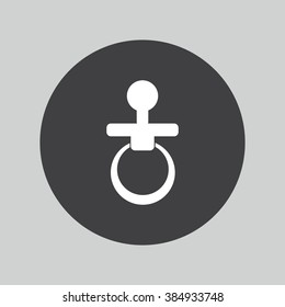 Child pacifier symbol