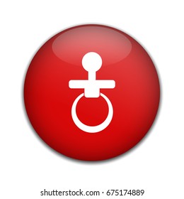 Child pacifier symbol