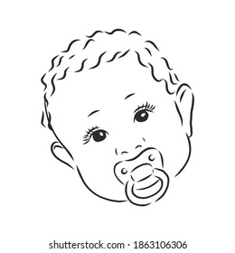 ein Kind mit einer pazifischen Vektorgrafik