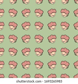 Child pattern, illustration, vector on white background