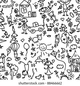 child pattern seamless