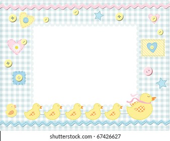 Child photo framework. Vector illustration