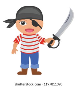 
A child pirate 
