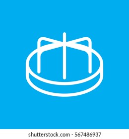 child playground carousel icon illustration isolated vector sign symbol