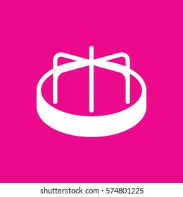 child playground carousel icon illustration isolated vector sign symbol