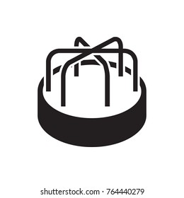 child playground carousel icon illustration isolated vector sign symbol