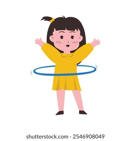 Child Playing Character Vector - 02