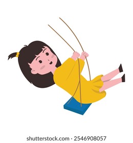 Child Playing Character Vector - 07