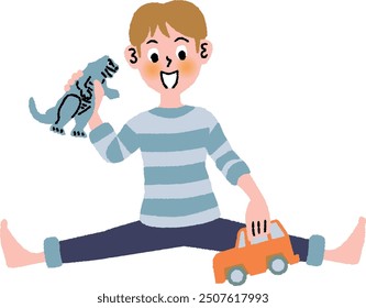 A child is playing with a toy.