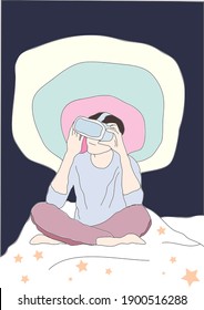 Jugar a VR en la cama