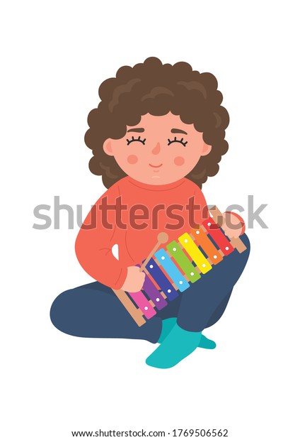 monster in the closet child plays xylophone