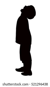 a child portrait, silhouette vector