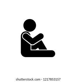 child, pose icon. Element of child icon for mobile concept and web apps. Glyph child, pose icon can be used for web and mobile