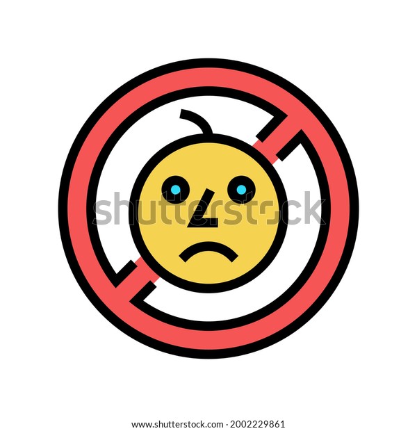 child prohibition sign color\
icon vector. child prohibition sign sign. isolated symbol\
illustration