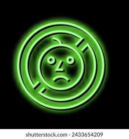 child prohibition sign neon light sign vector. child prohibition sign illustration