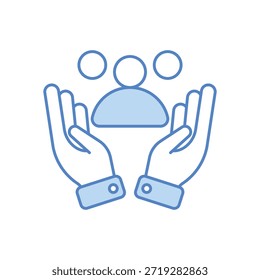Icono de protección infantil Vector ilustración de stock