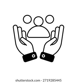 Icono de protección infantil Vector ilustración de stock