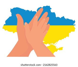 Child protection. Peace for Ukraine. Vector illustration. Flat style