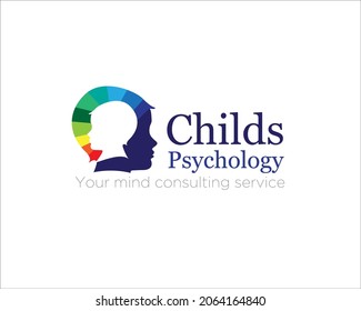 child psychology service consultation and therapy logo designs