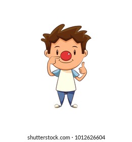 Child red nose day