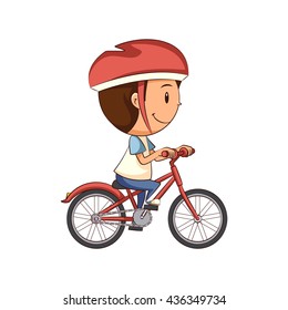 Child Riding Bike