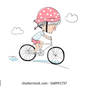 Child riding bike