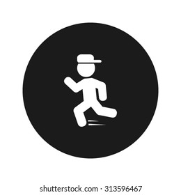 child running