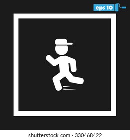child running