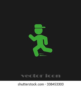child running