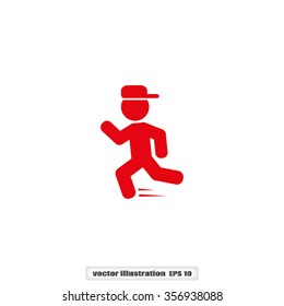 child running