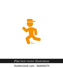 child running