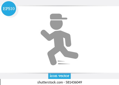 child running icon vector illustration 