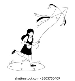 Child running with a kite in a grassy field on a sunny day enjoying outdoor playtime