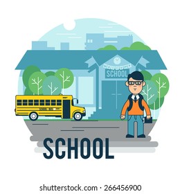 Child in school.