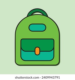 Icono de Diseño de la bolsa de la escuela secundaria