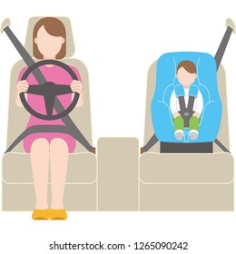 Child seat and drive