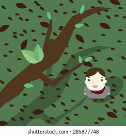 child see sky Mascot great for any use. Vector EPS10.