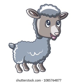 Child sheep icon. Cartoon of child sheep vector icon for web design isolated on white background