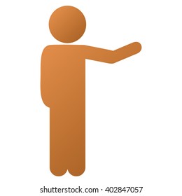 Child Show vector toolbar icon for software design. Style is a gradient icon symbol on a white background.
