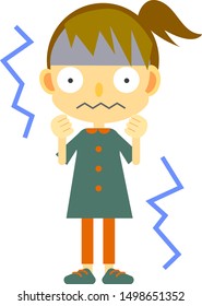 child in sick condition, convulsion