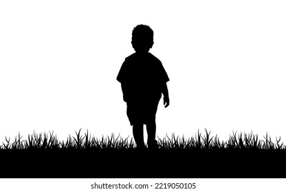 Child silhouette for background, banner, backdrop, poster. Family love symbol. Eps 10.