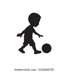 Fondo de silueta infantil. Ilustrador vectorial.
