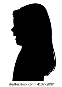 a child silhouette vector 