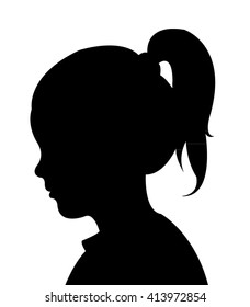 a child silhouette vector 