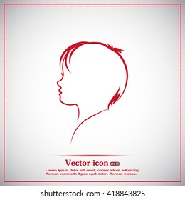  a child silhouette vector.