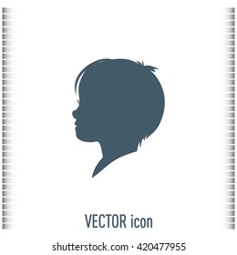  a child silhouette vector.