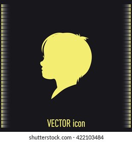  a child silhouette vector.