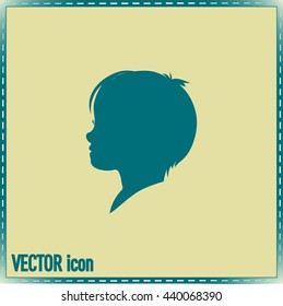  a child silhouette vector.