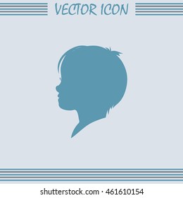  a child silhouette vector.