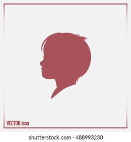  a child silhouette vector.